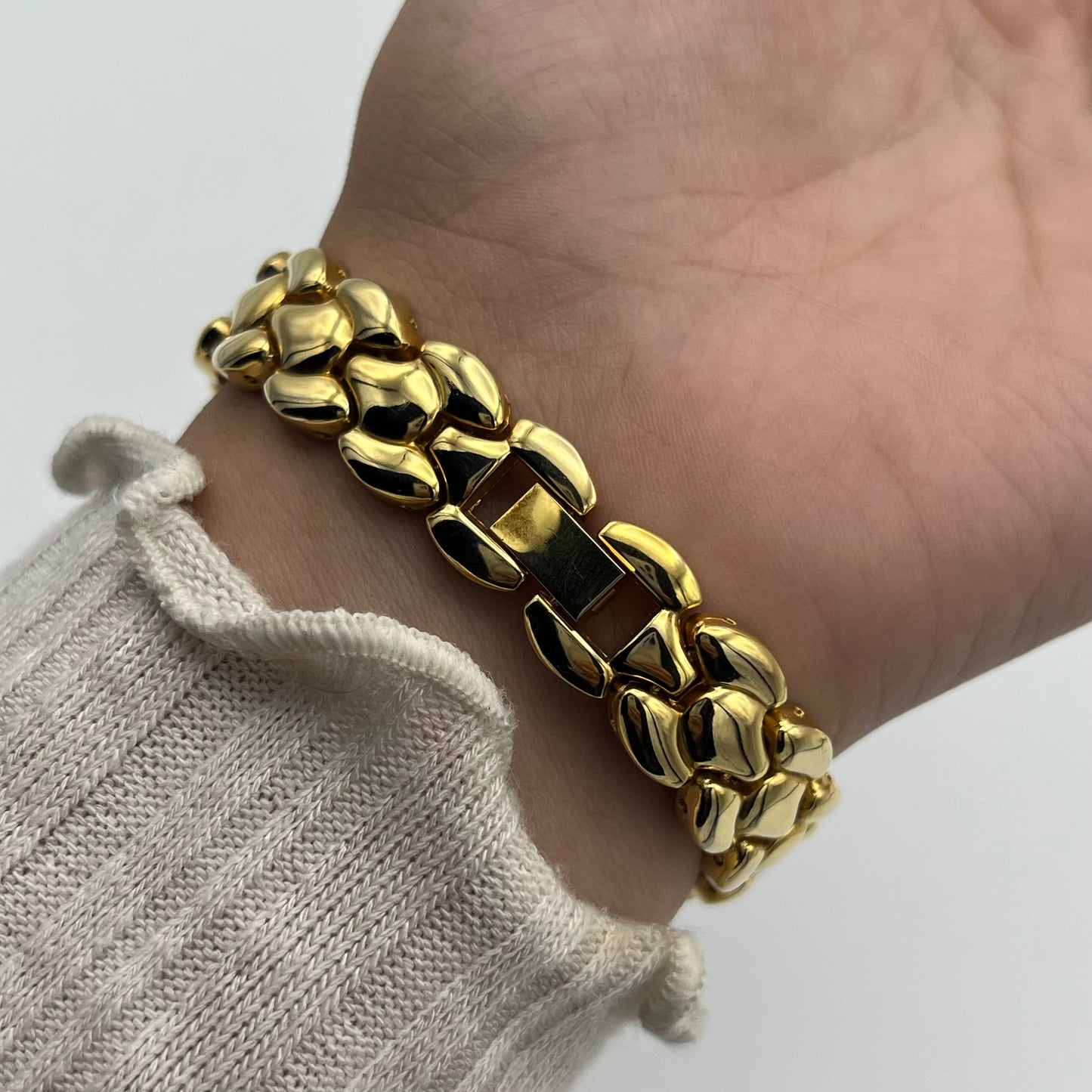Diamanté Gold-Toned Watch
