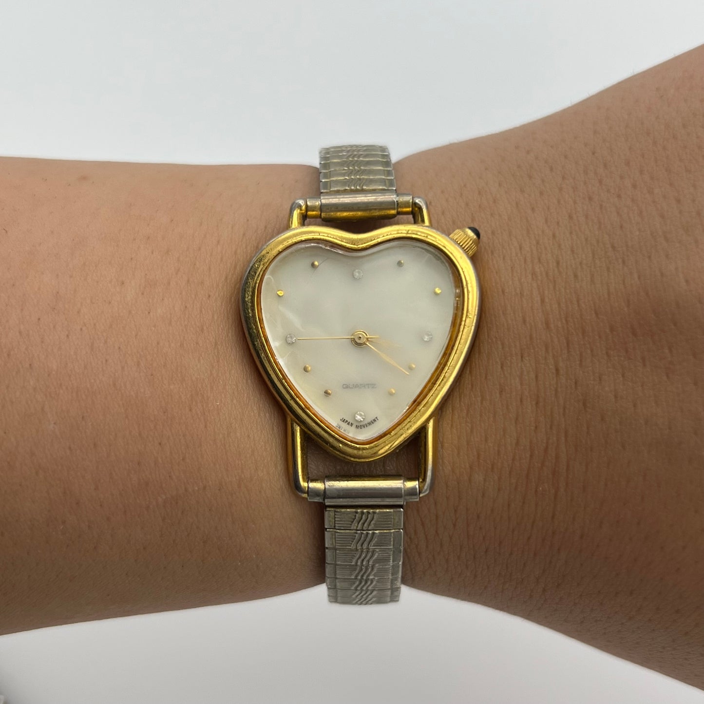 Stretchy Heart Dial Watch