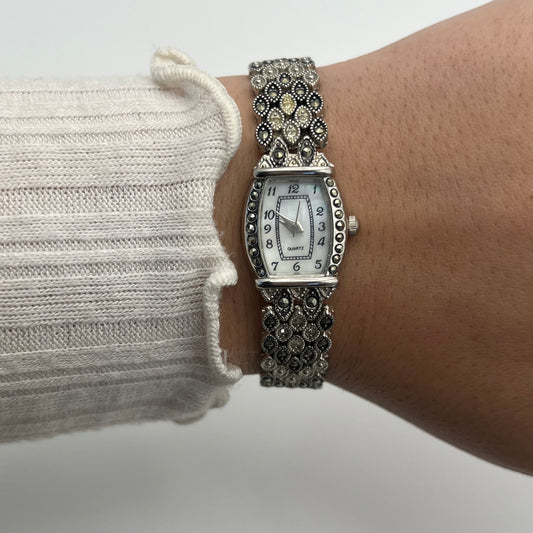 Art Deco Silver-Toned Watch