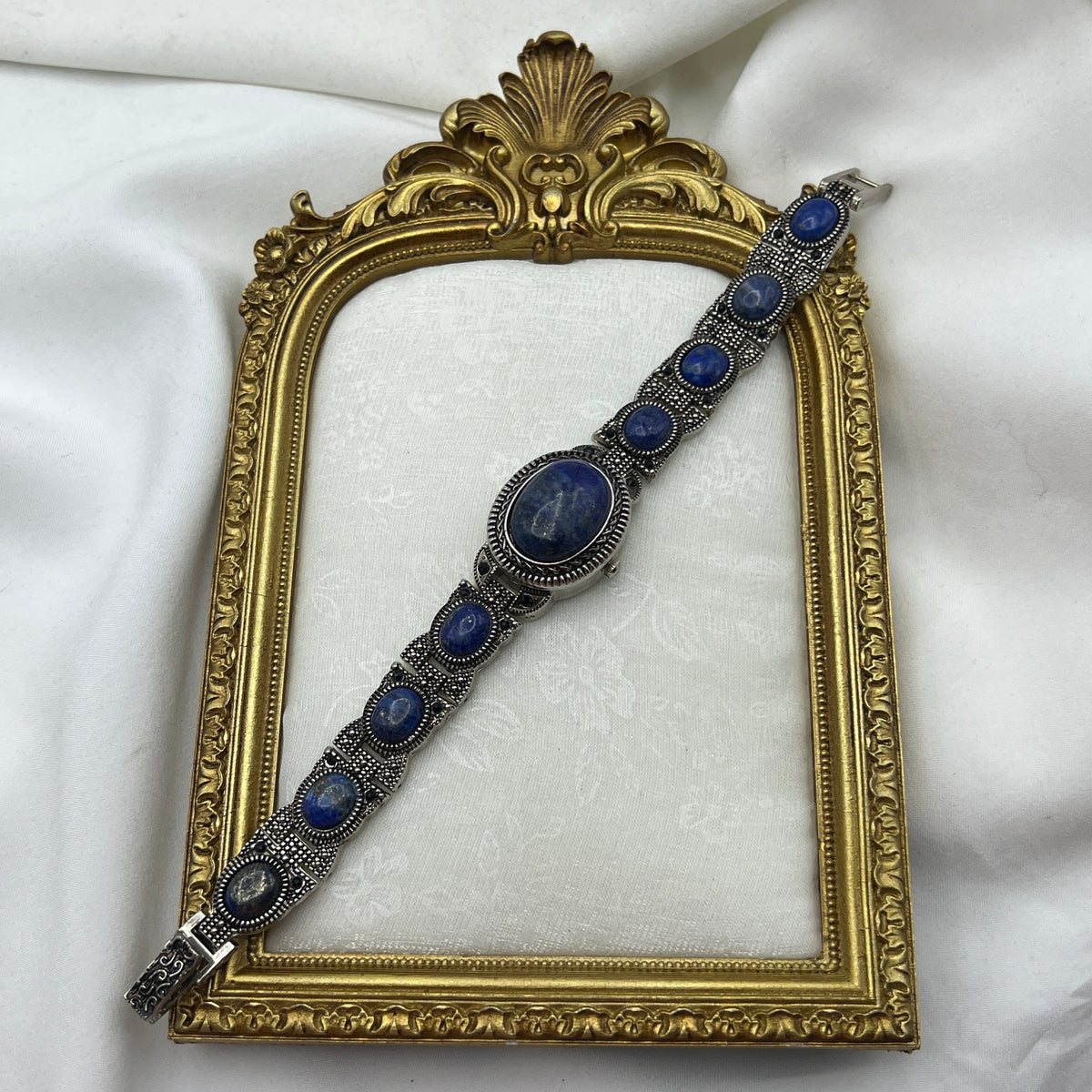 Blue Lapis Stone Peek-a-boo Watch
