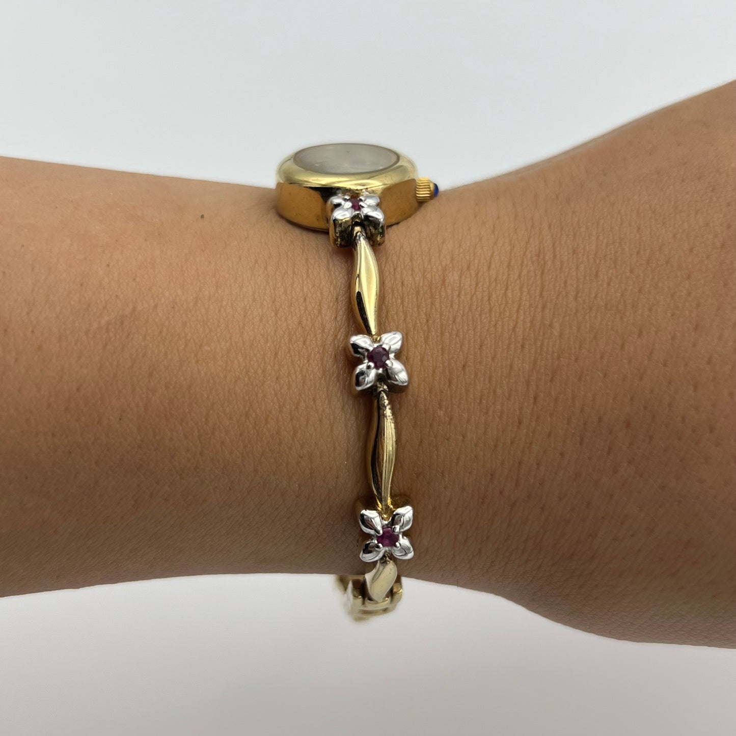 RARE Anne Klein Ruby-Toned Watch