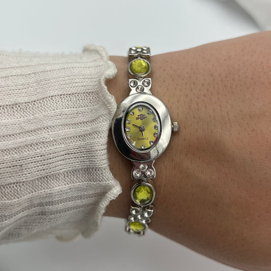 Green Gemstones Watch
