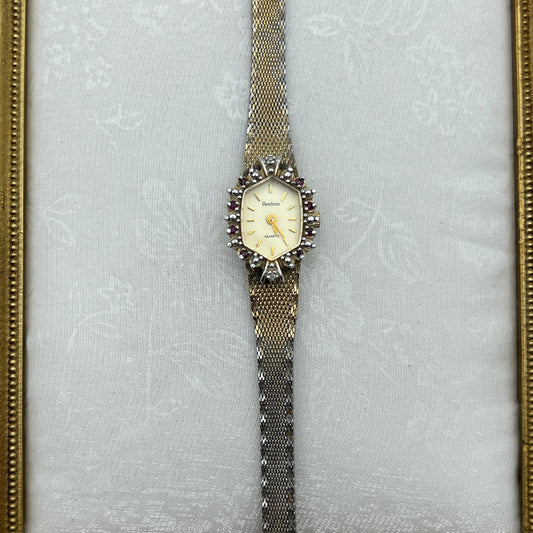 Ruby-Toned Watch