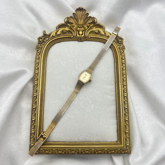 RARE Dainty Jules Jurgenson Gold Tone Watch