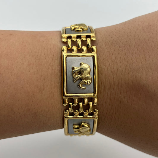 Two-Toned Elephant Bracelet