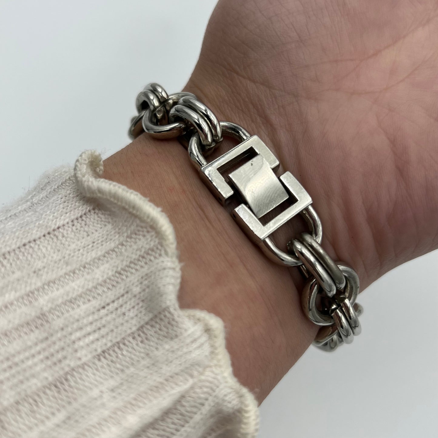 Silver-Toned Charm Watch