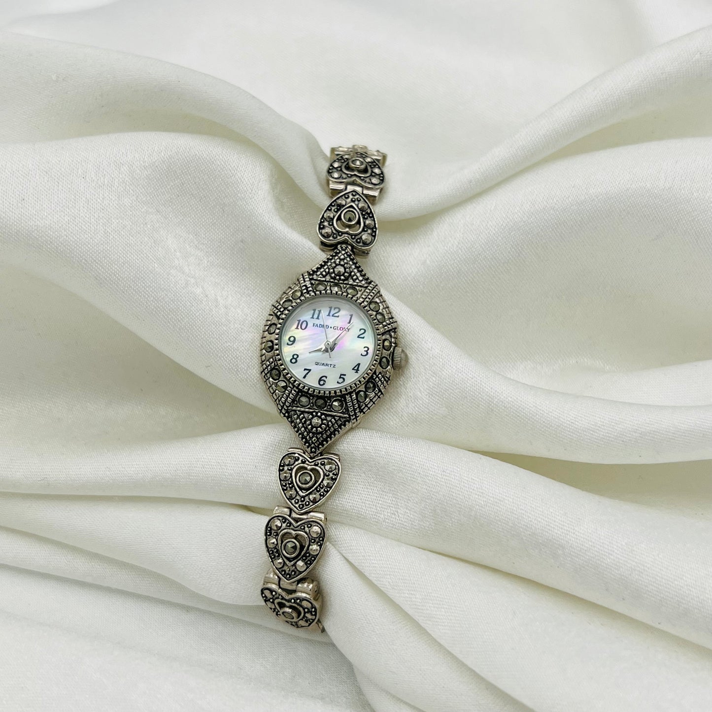 Art Deco Heart Strap Watch