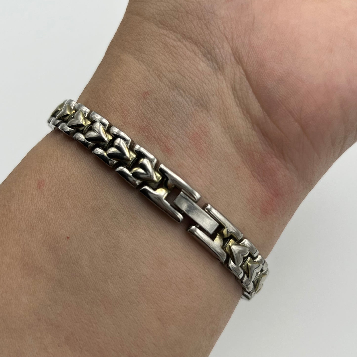 Dainty Silver-Toned Heart Watch