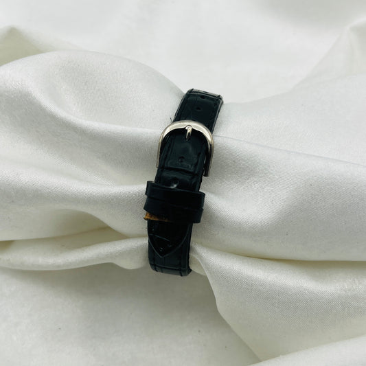 Retro Black Leather Watch