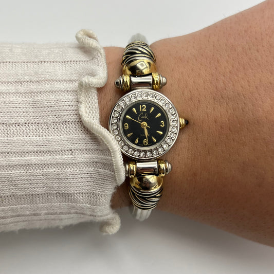 Two-Toned Diamanté Dial Watch