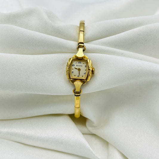 Elegant 10k RGP Bulova Watch