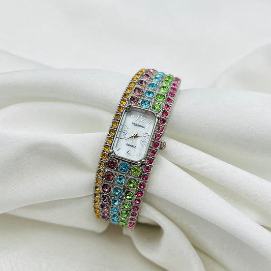 Colorful Gemstone Watch