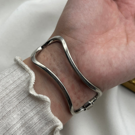 Rectangle Cutout Bangle Watch