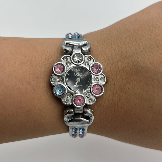 Pastel Silver-Toned Watch