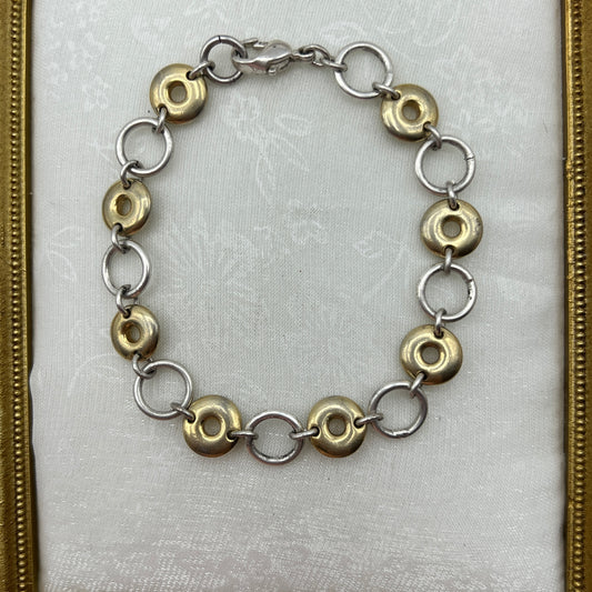 Two-Tone Circle Bracelet