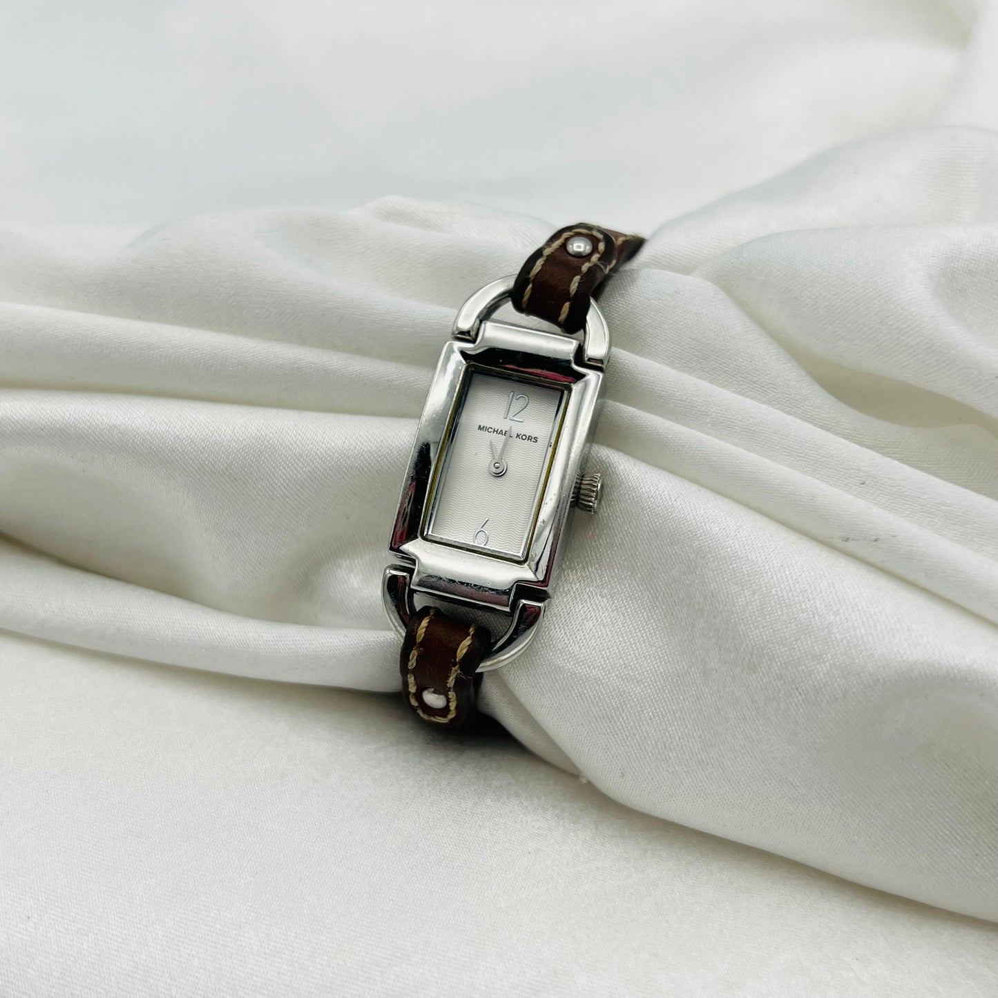 Michael Kors Leather Brown Strap Watch