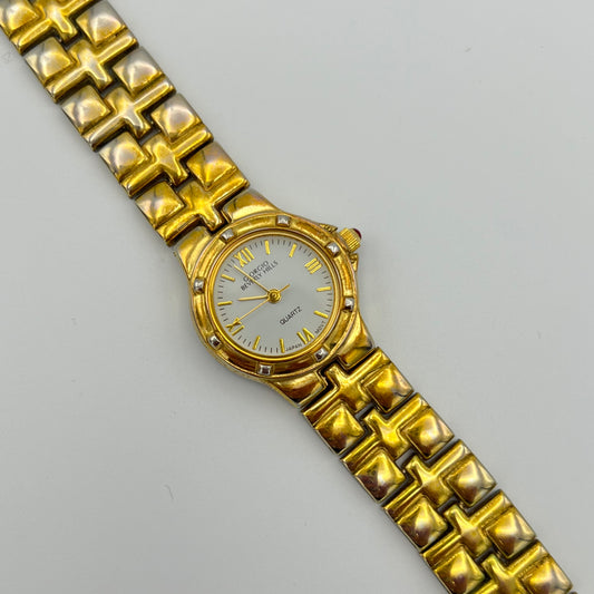 Gold Round Face Watch