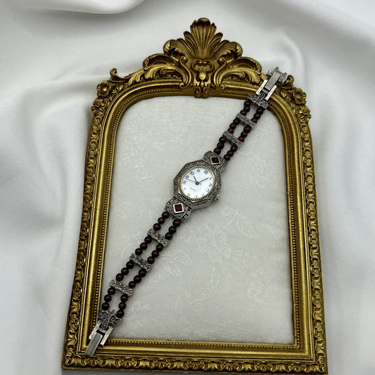 Elegant Amythest-Toned Watch