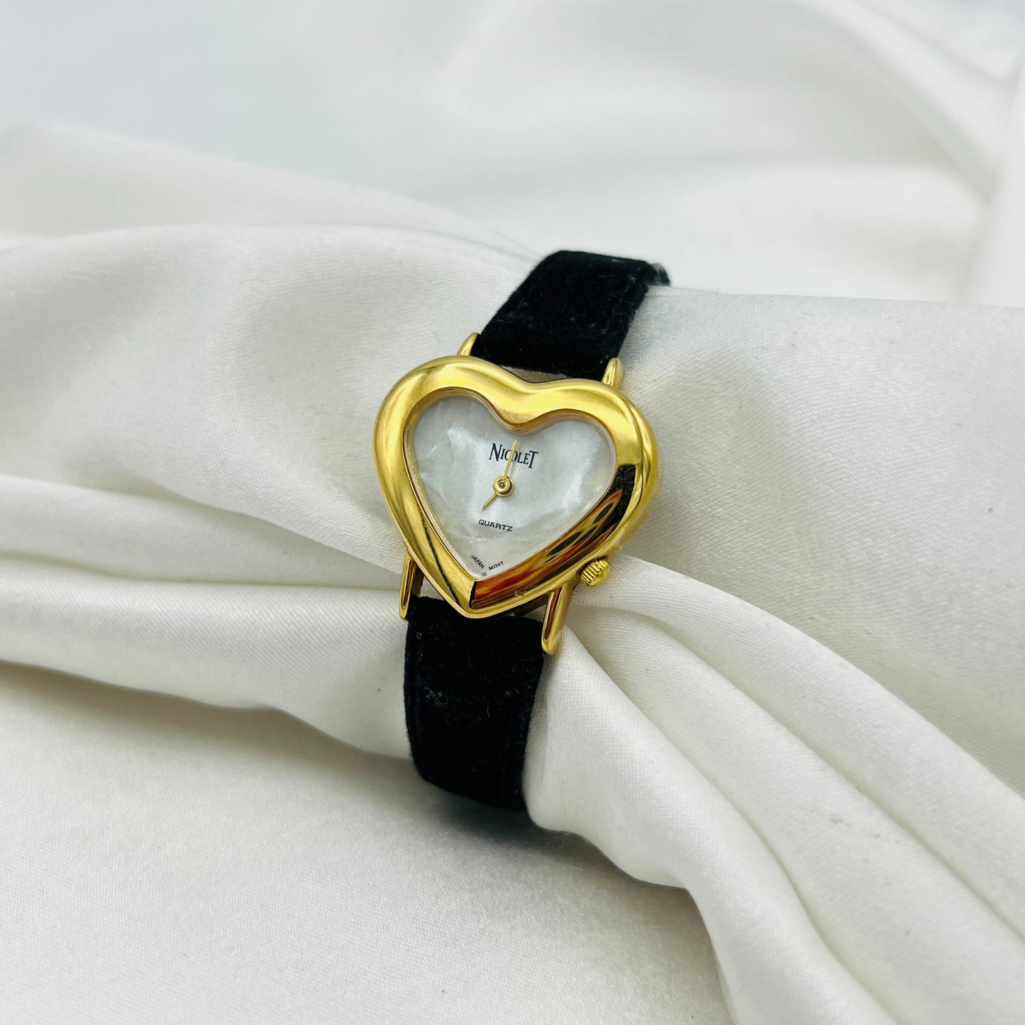 Heart Dial Leather Watch