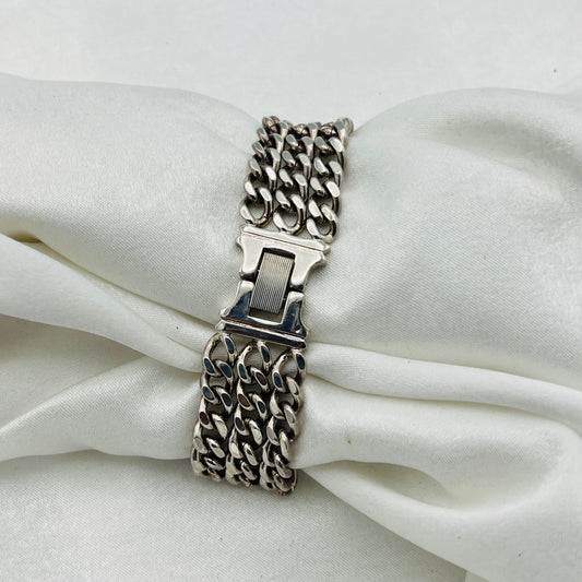 Multi-Chain Silver-Toned Watch