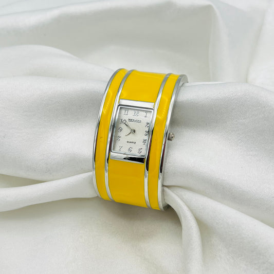 💛 Yellow Cuff Watch