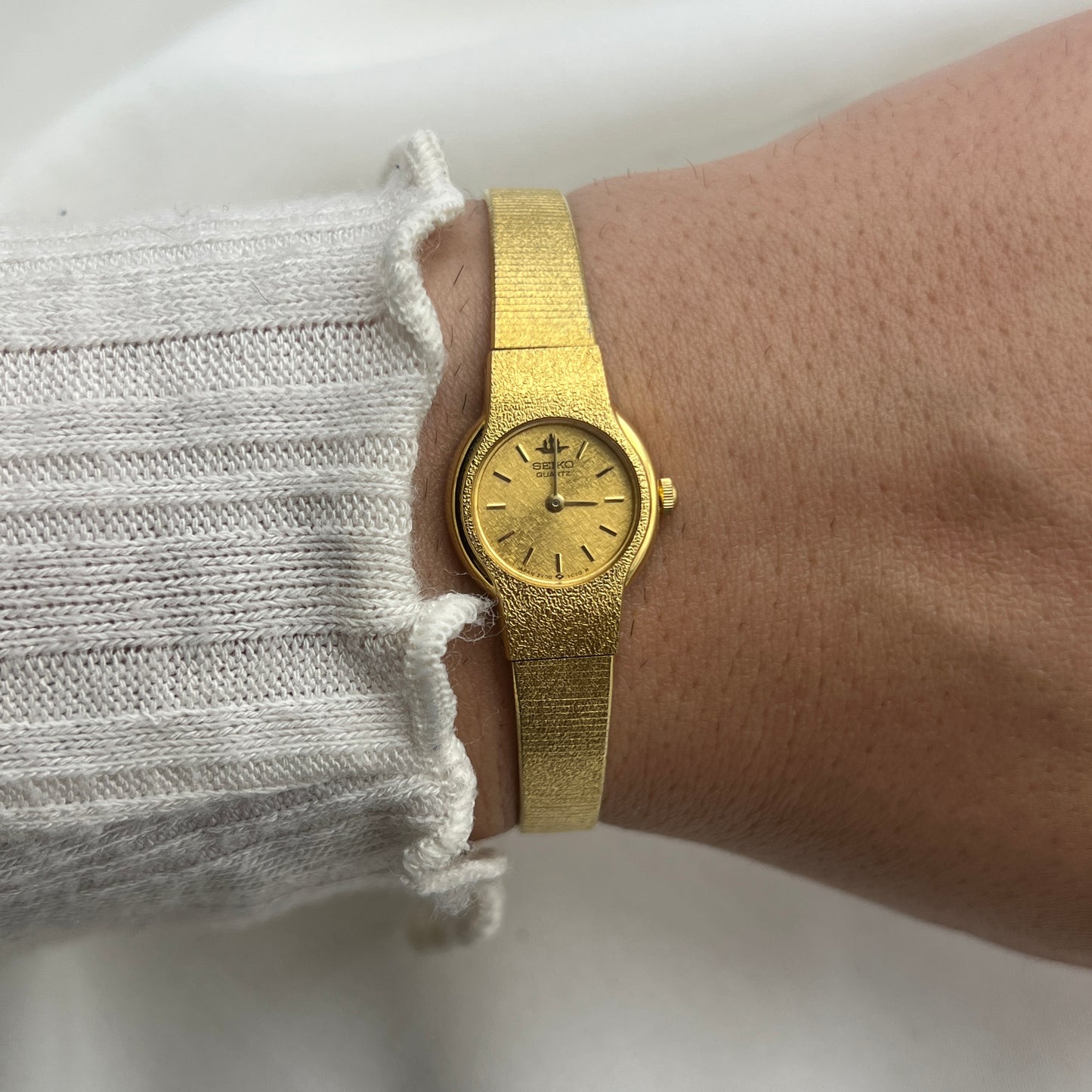 Seiko Round Dial Gold-Tone Watch