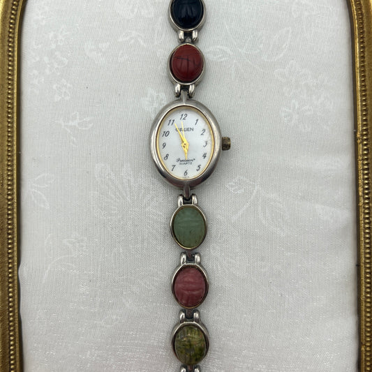Multi-Colored Scarab Watch