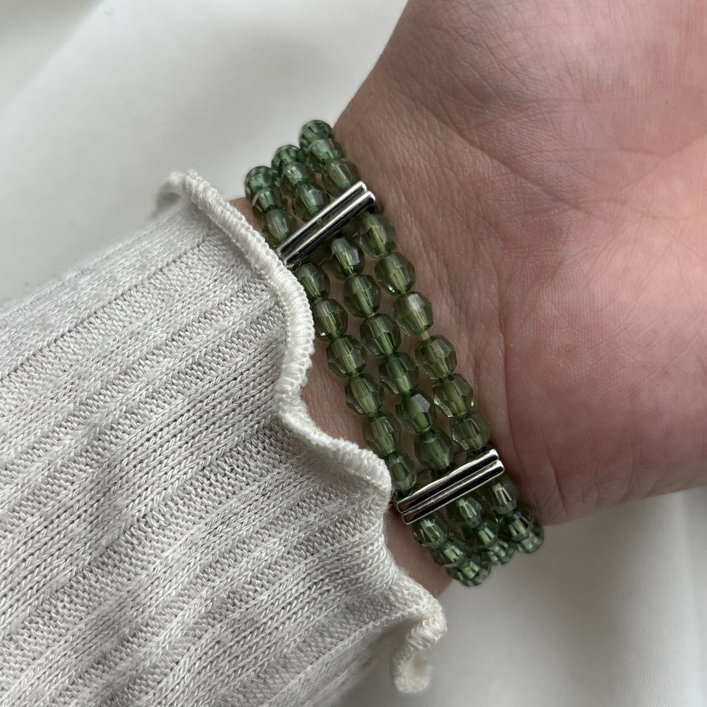 Green Beaded Watch