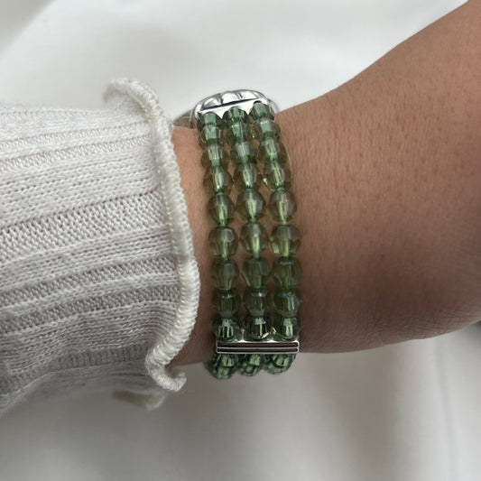 Green Beaded Watch