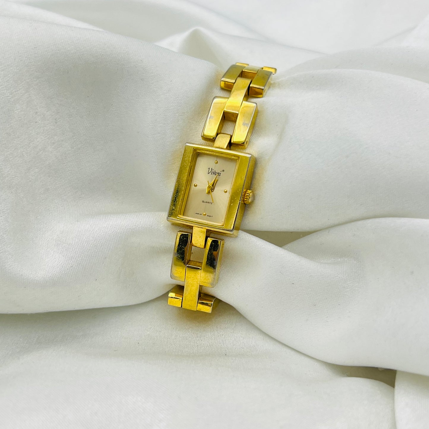 Gold-Toned Tank Watch