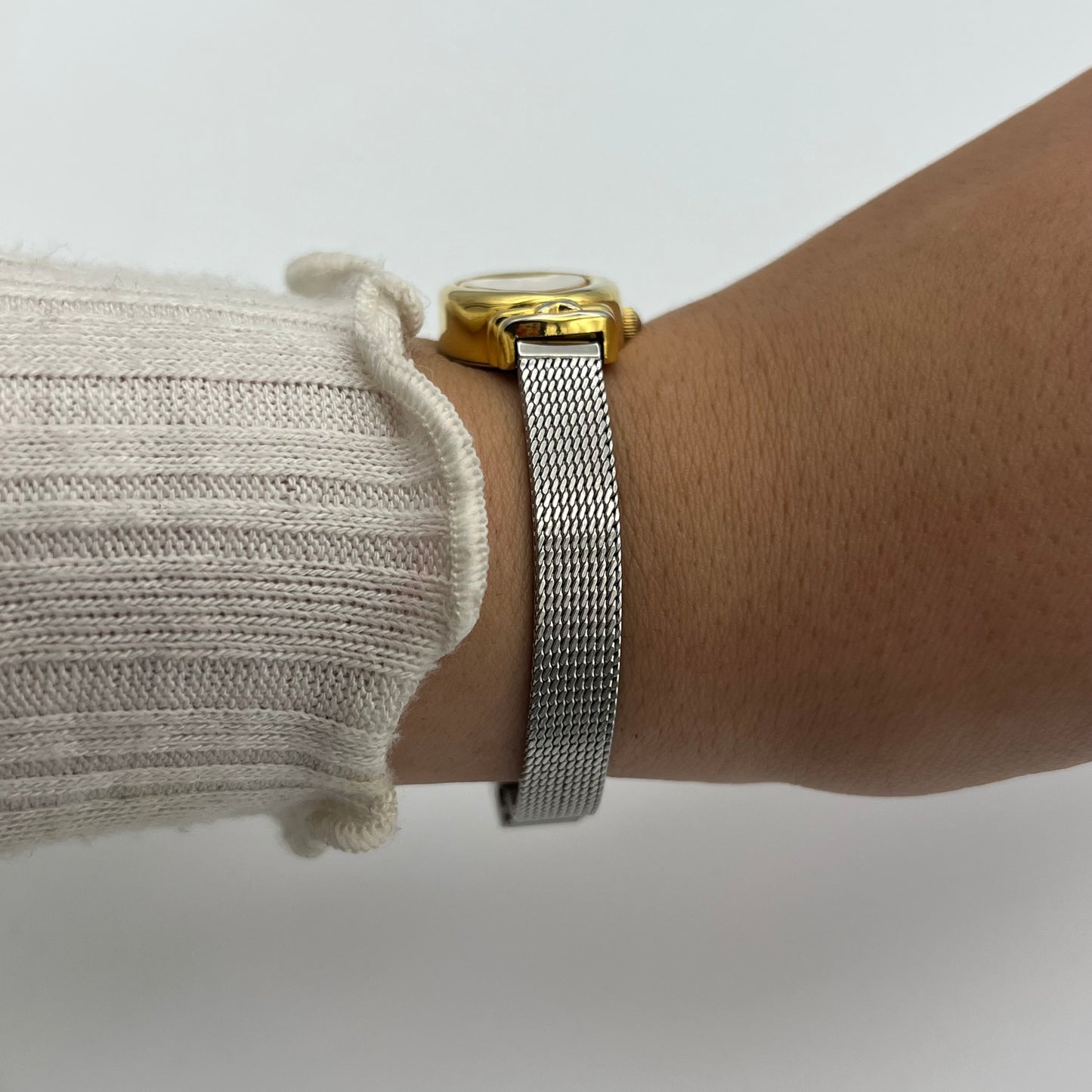 ✨🩶 Two-Toned Heart Watch