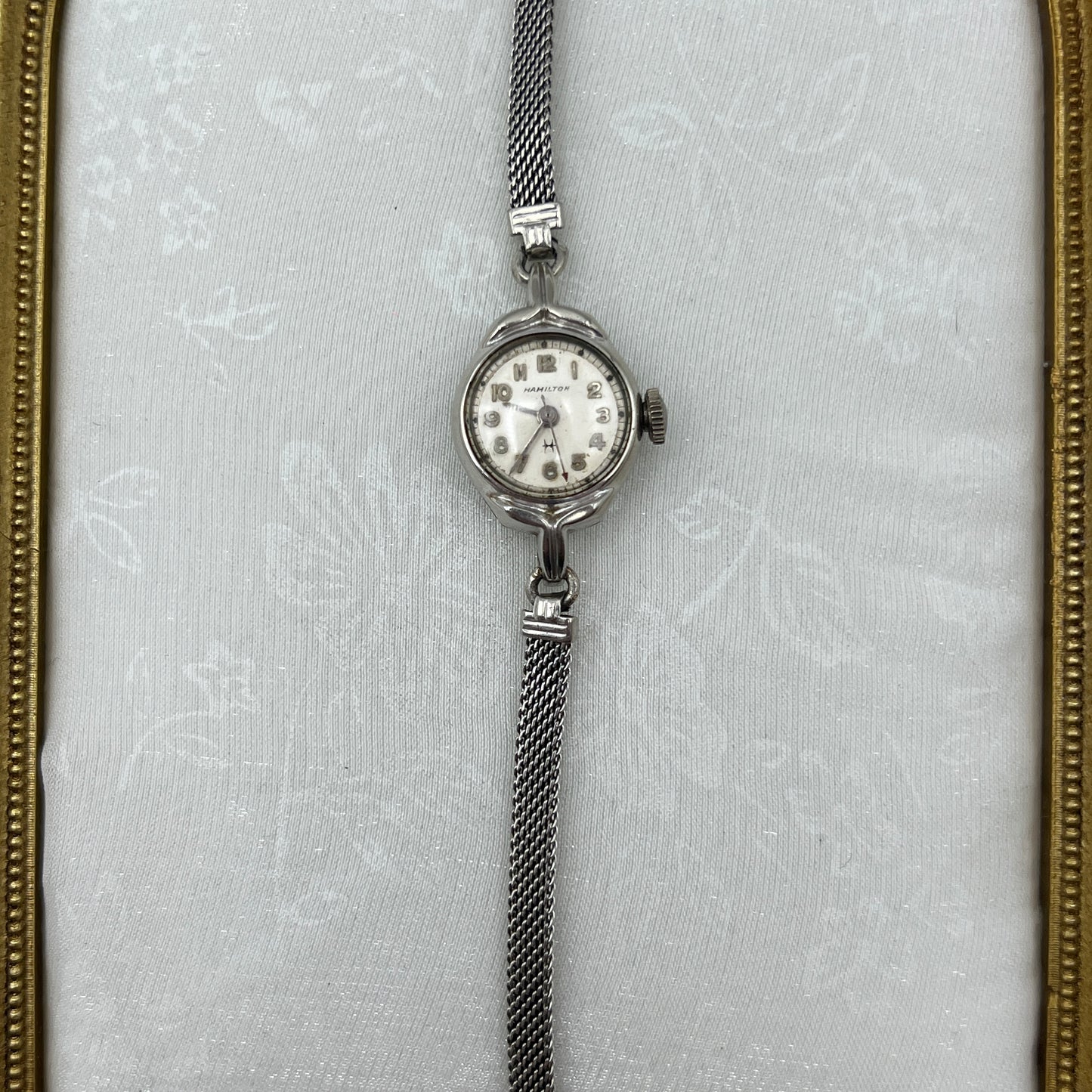 Hamilton 10k Gold-Filled Mesh Band Watch