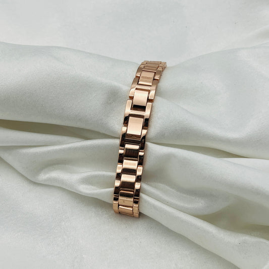 Rose Gold Diamanté Watch