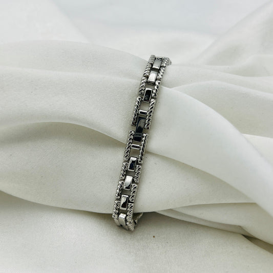 Silver Diamanté Heart Watch