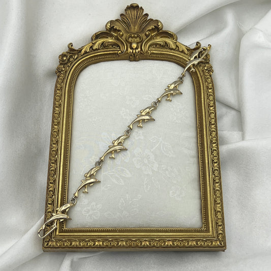 Gold-Tone Dolphin Bracelet