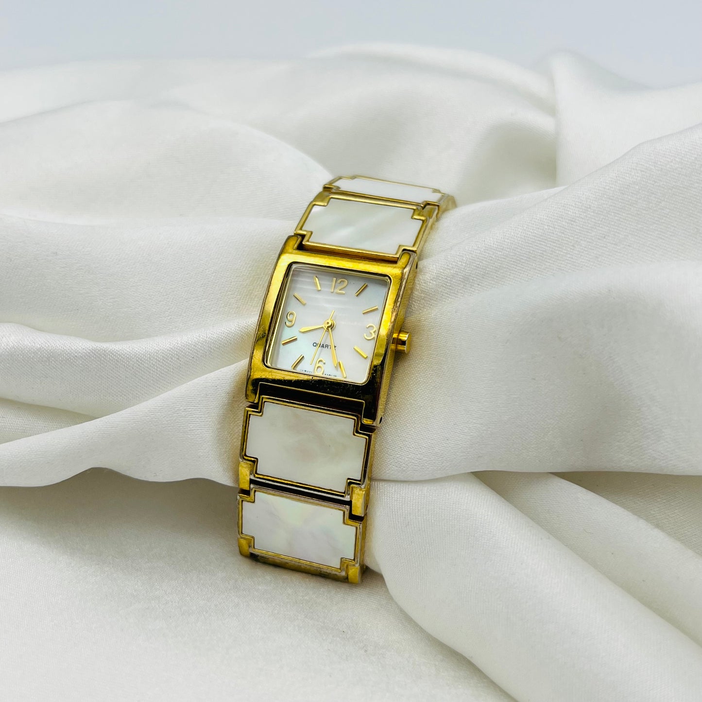 Gold-Toned Mother of Pearl Watch