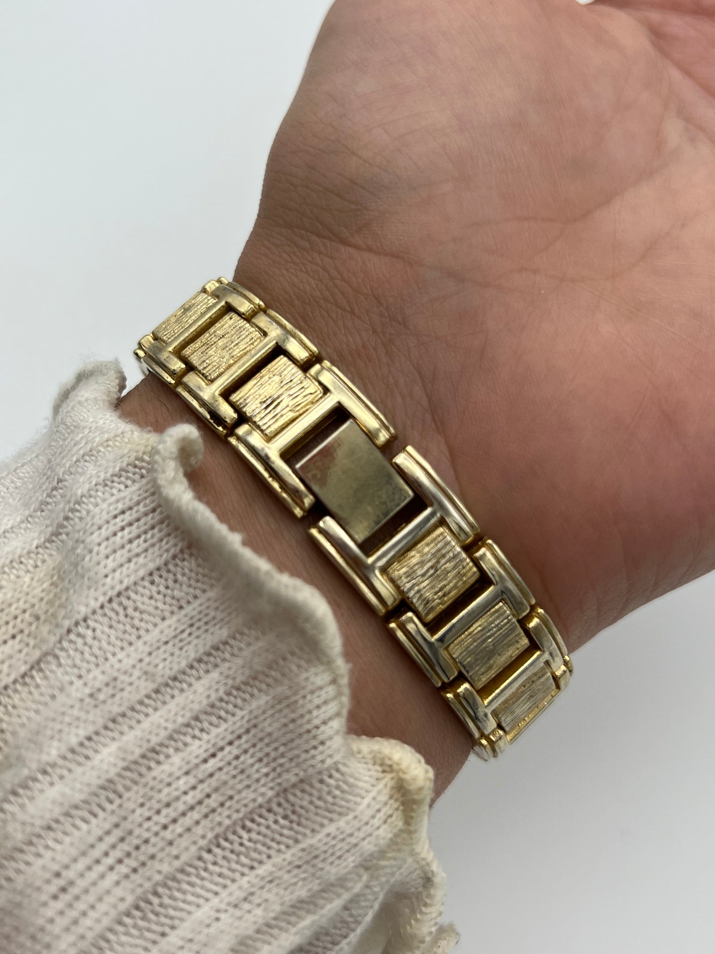 Gold-Toned Textured Watch