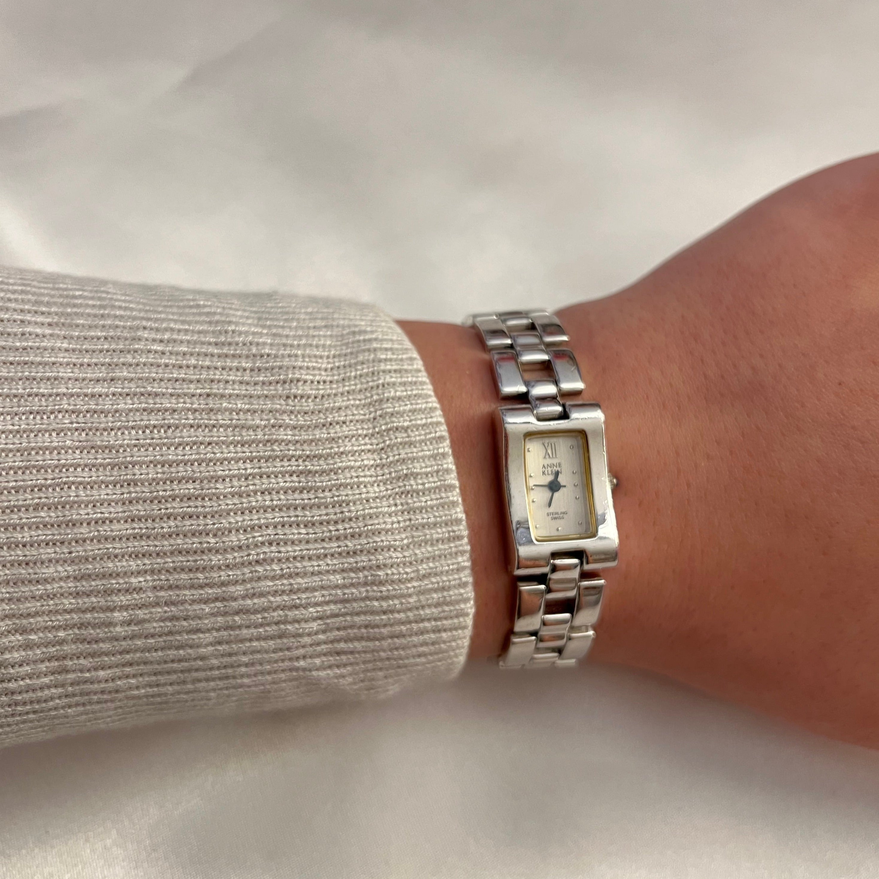 🩶 Anne Klein Silver Dipped Face Watch