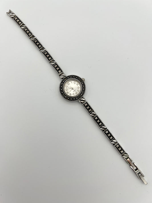 🩶🖤 Dainty Art Deco Watch