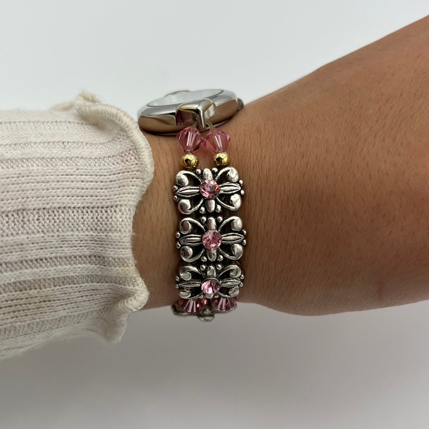 Pink Gemstone Watch