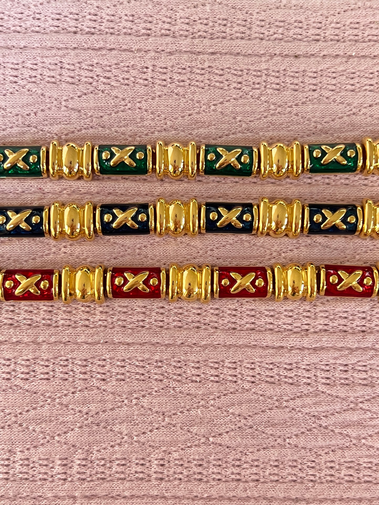 1980s Joan Rivers Enamel Bracelets