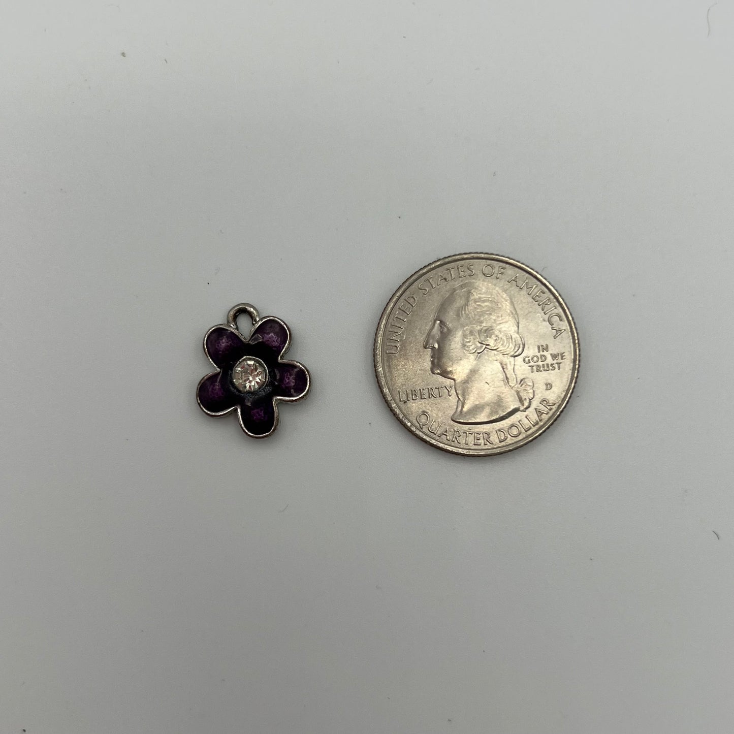 💜 Purple Flower Charm