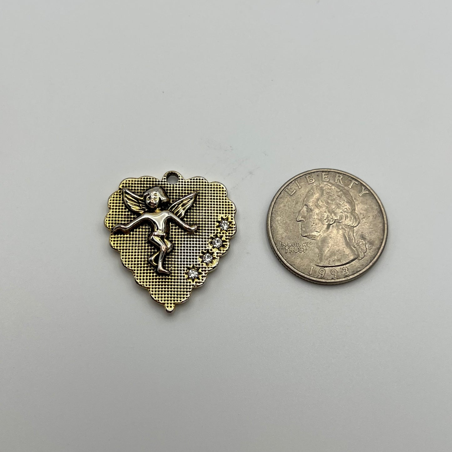 💛🪽 Gold Betsey Johnson Cherub Charm