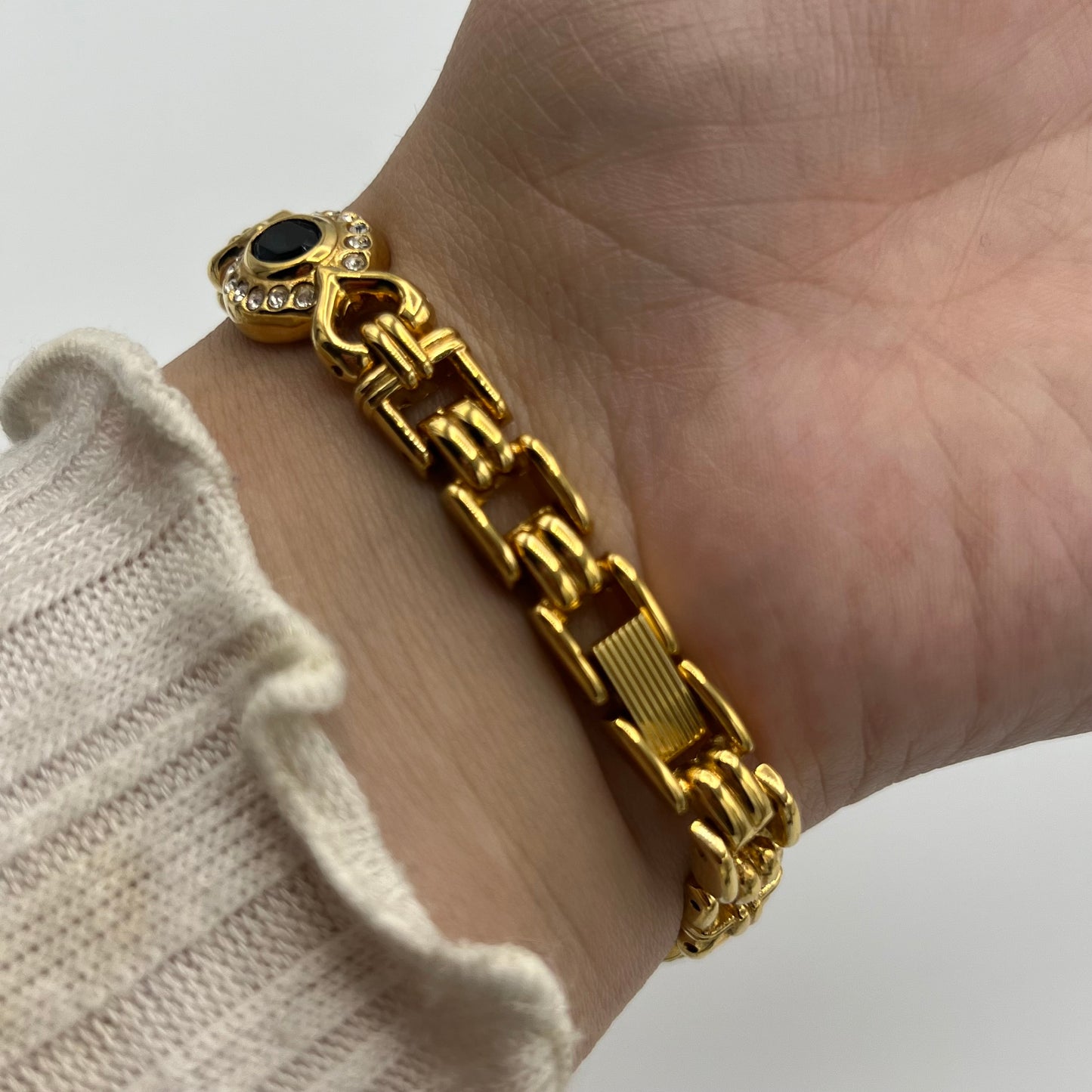 Sapphire-Toned Detailed Watch