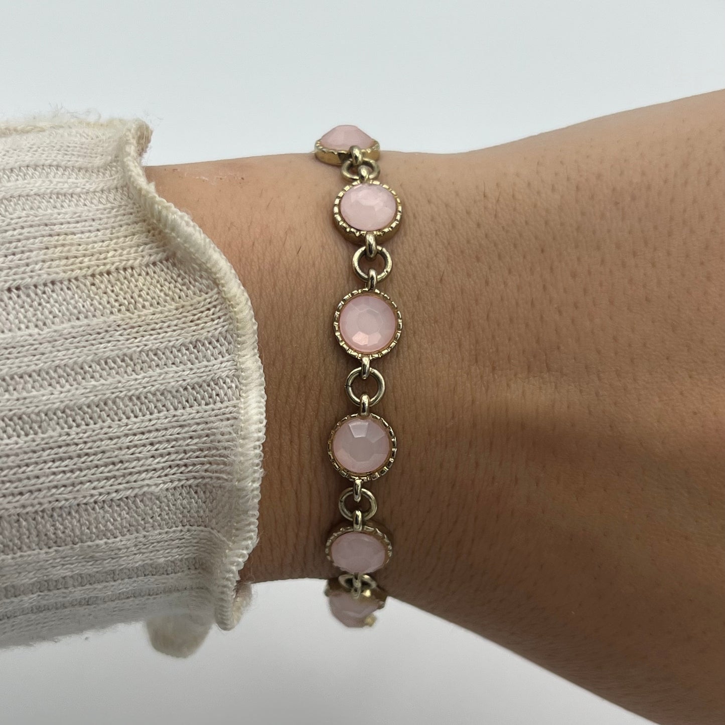 Pink Gemstone Bracelet