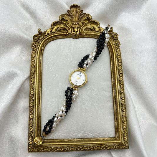 Black & Pearl Watch