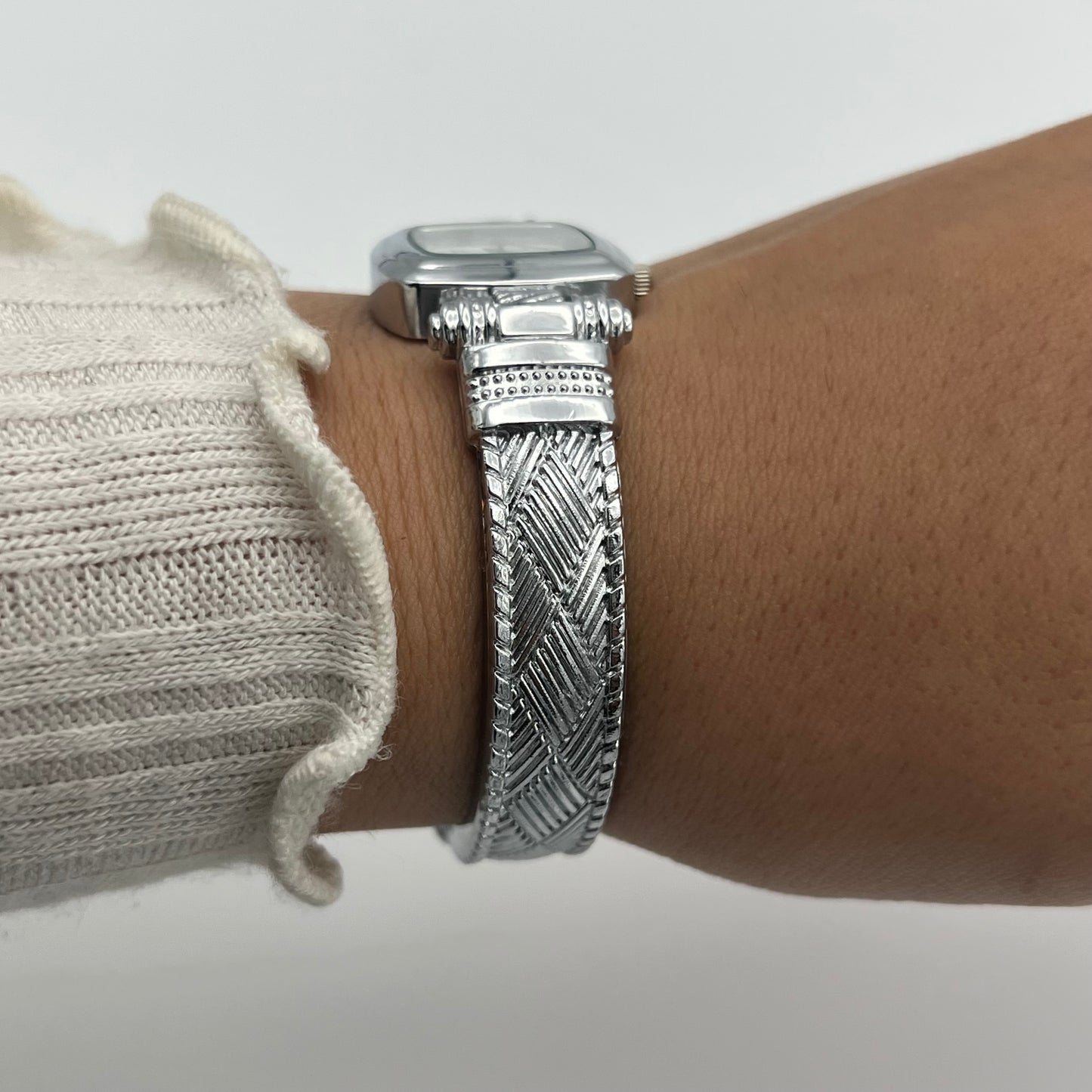 Detailed Silver-Toned Watch