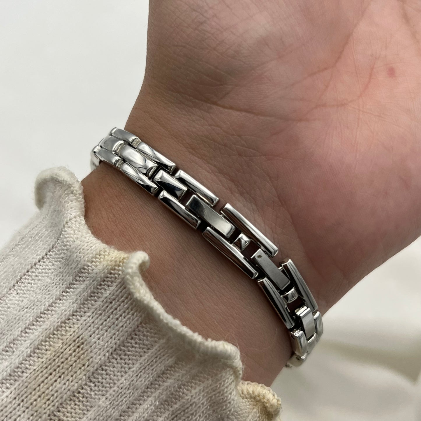 Diamanté Accents Silver Tone Watch