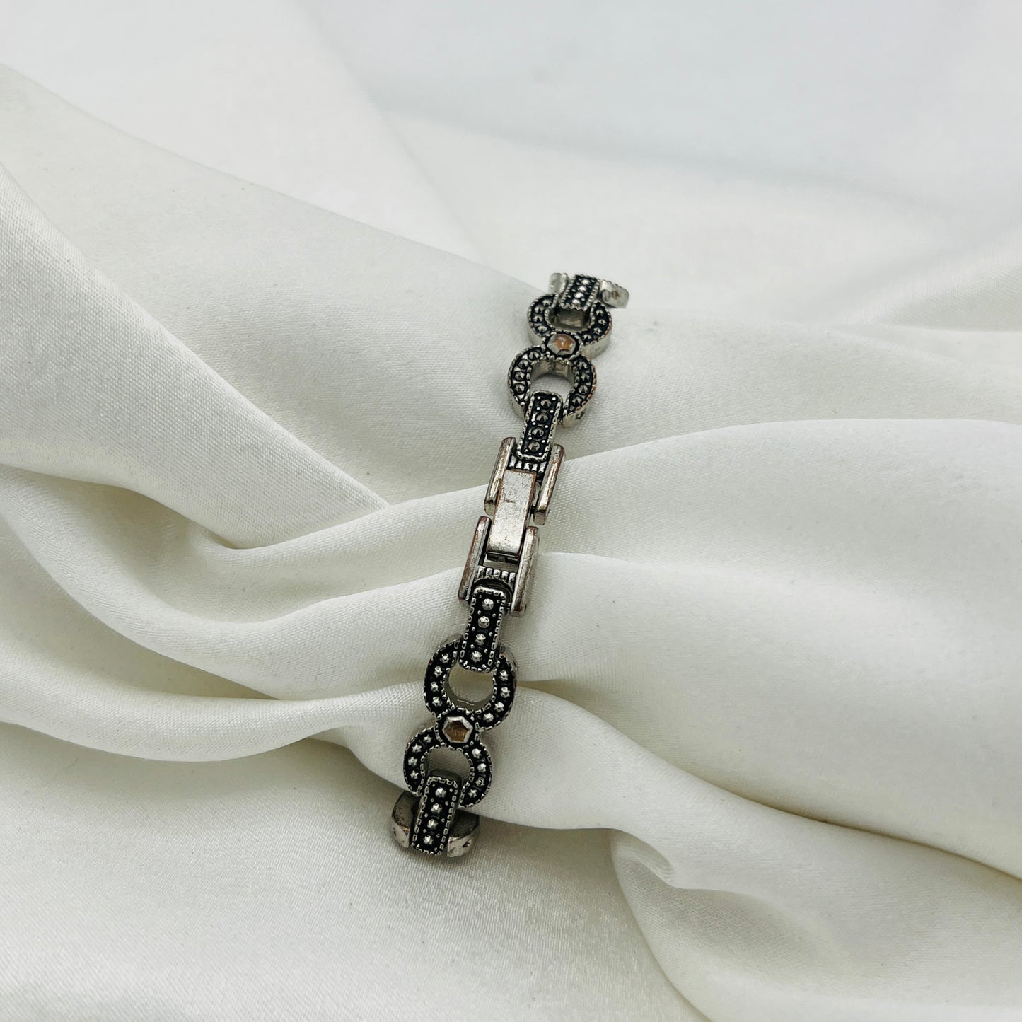 Silver Tone Art Deco Watch