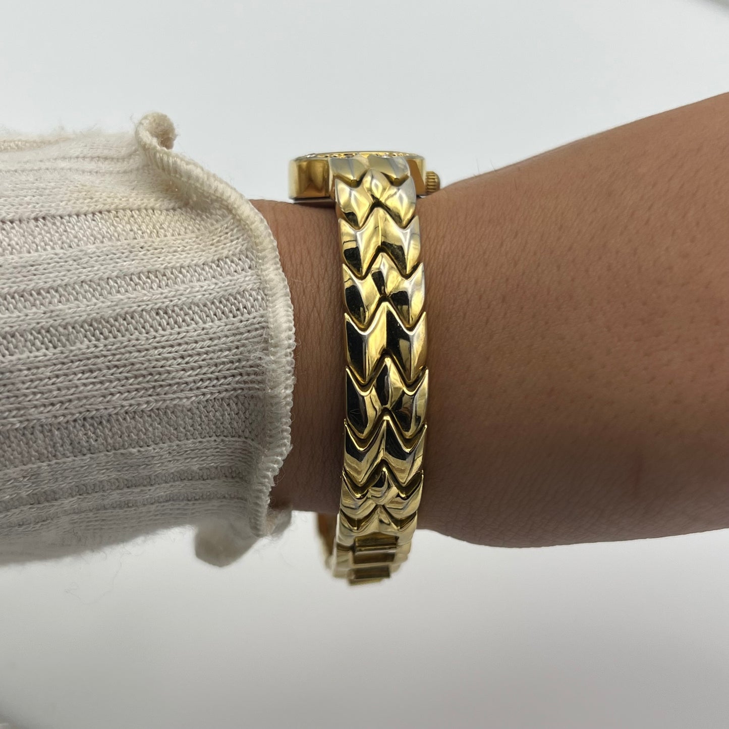 Diamanté Gold-Toned Watch